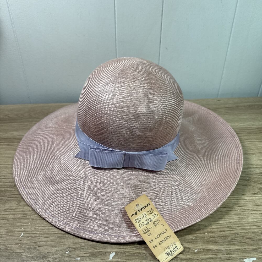Jack McConnell Boutique NWT Original Vintage Hat- Woman's Straw Hat Pink